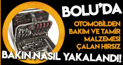 BOLU'DA HIRSIZLIK YAPAN ŞAHIS SUÇÜSTÜ YAKALANDI!