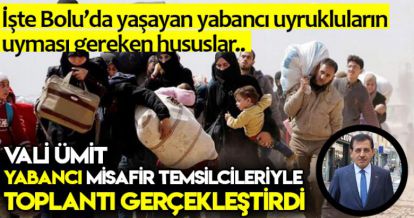 VALİ ÜMİT YABANCI MİSAFİR TEMSİLCİLERİYLE TOPLANTI GERÇEKLEŞTİRDİ