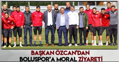 BAŞKAN ÖZCAN'DAN BEYPİLİÇ BOLUSPOR'A MORAL ZİYARETİ
