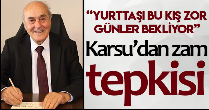 KARSU'DAN ZAM TEPKİSİ!