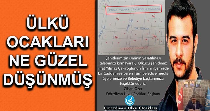 İsmi Dörtdivan'da yaşayacak...