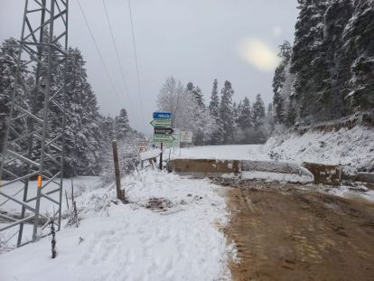 Yedigöller yolu kapatıldı