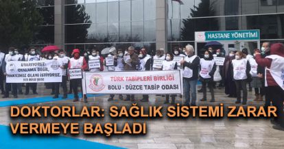 Doktorlar uyardı, "Hakkımız olanı istiyoruz!"