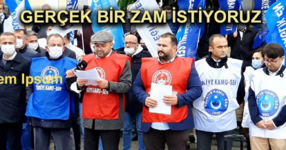 Türkiye Kamu-Sen ek zam istedi