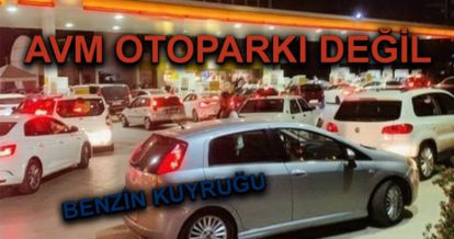 Zam öncesi benzin kuyruğu