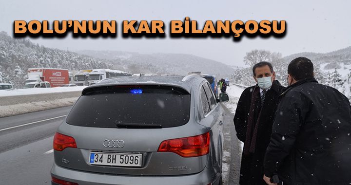 Bolu’nun kar bilançosu...