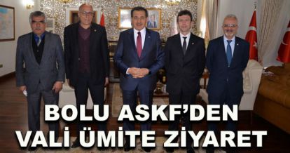 Bolu ASKF' den Vali Ümit'e Ziyaret