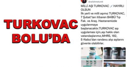 TURKOVAC Bolu'da...