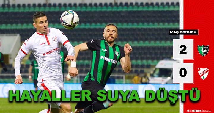 Hayaller suya düştü