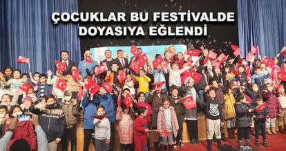 Bu festivalde çocuklar doyasıya eğlendi