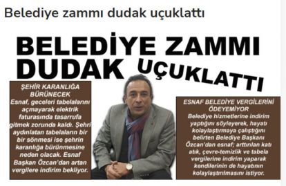 Özcan'dan esnafa indirim sözü