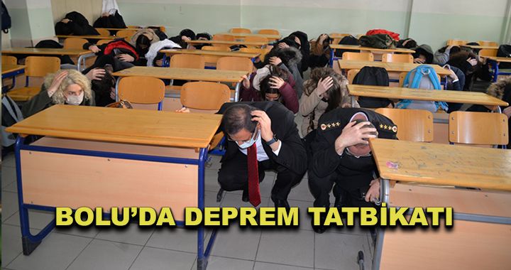 Bolu'da deprem tatbikatı