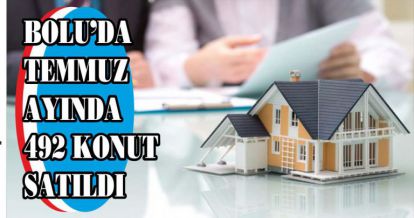 BOLU'DA TEMMUZ AYINDA 492 KONUT SATILDI