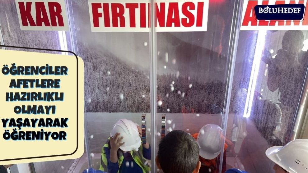 Öğrenciler afetlere hazırlıklı olmayı 