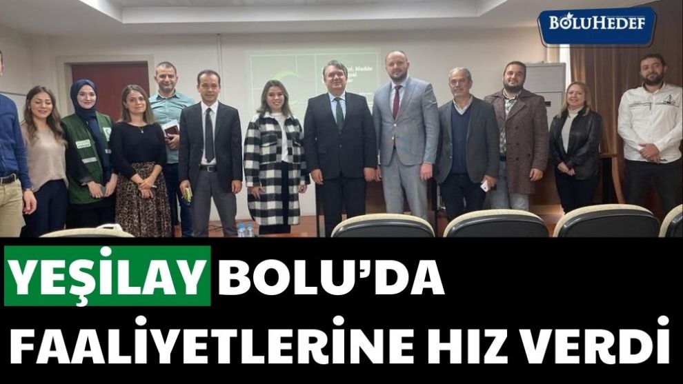 YEŞİLAY BOLU'DA FAALİYETLERİNE HIZ VERDİ