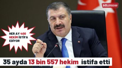 35 AYDA 13 BİN 557 HEKİM İSTİFA ETTİ