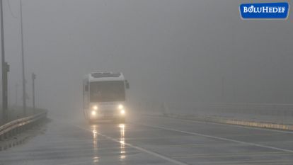BOLU DAĞI'NDA SİS VE SAĞANAK 