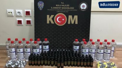 BOLU'DA KAÇAK İÇKİ OPERASYONU