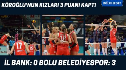 İL BANK: 0 BOLU BELEDİYESPOR: 3
