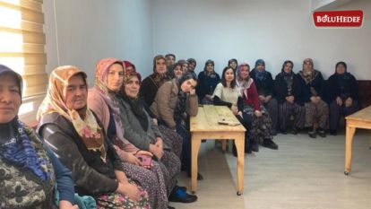  BOLU'DA KÖYLÜLERE SAĞIM HİJYENİ VE SANİTASYON EĞİTİMİ VERİLDİ