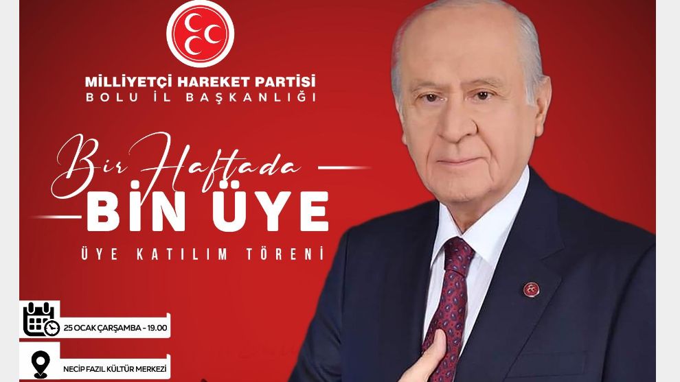 MHP’DE BİN YENİ ÜYE ROZET TAKACAK