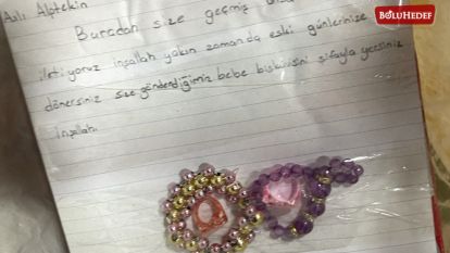 BOLULU ÇOCUKLARDAN DUYGULANDIRAN NOT