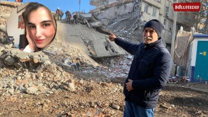 BOLULU GENÇ ÖĞRETMEN ENKAZ ALTINDA