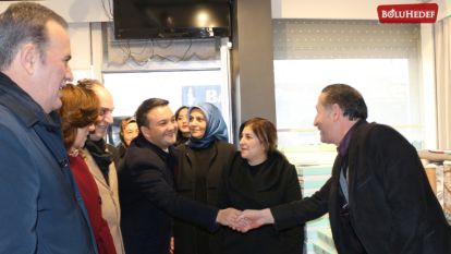 MHP HEYETİ YUKARI ÇARŞI ESNAFIYLA BULUŞTU