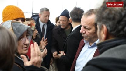 TANJU ÖZCAN DEPREMZEDELER İLE BİR ARAYA GELDİ