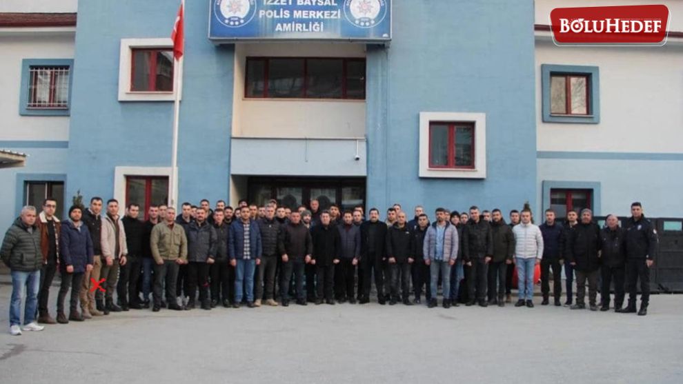 BOLU POLİSİNE DEPREM BÖLGESİNDE GÖREV