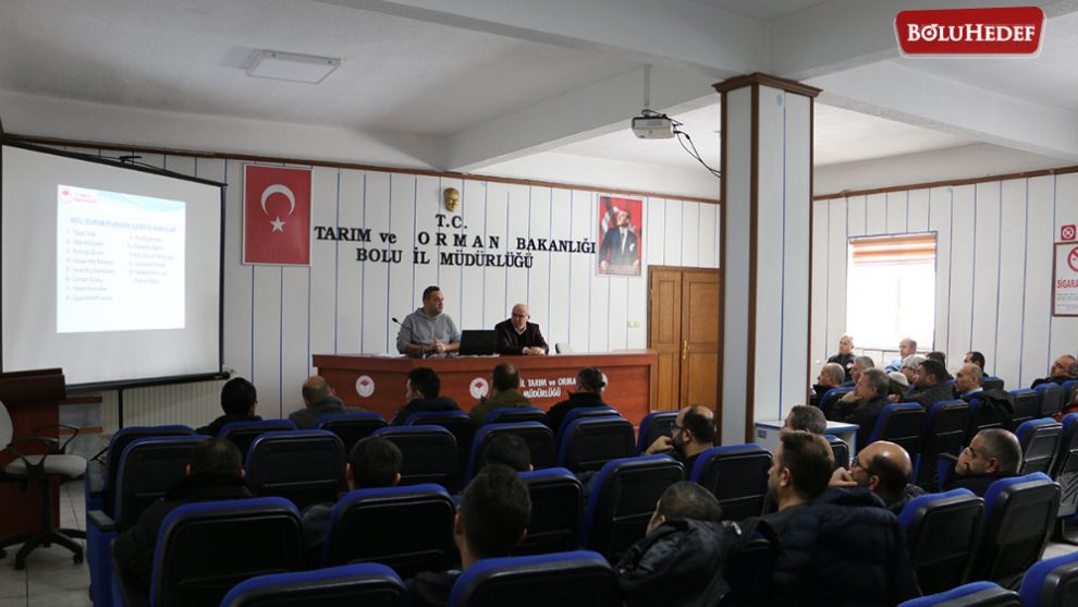 BOLU'DA KUŞ GRİBİ TOPLANTISI GERÇEKLEŞTİRİLDİ