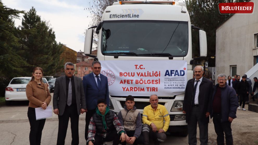 BOLU'DAN AFET BÖLGESİNE YARDIMLAR SÜRÜYOR