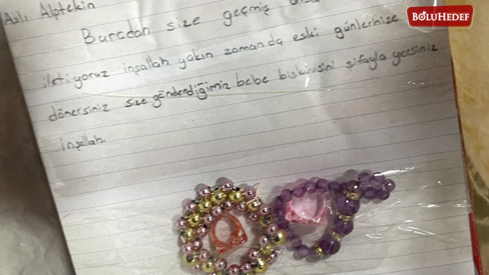 BOLULU ÇOCUKLARDAN DUYGULANDIRAN NOT