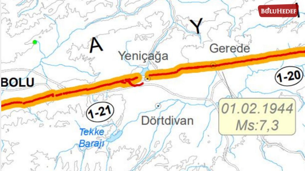 GEREDE VE YENİÇAĞA’DA DEPREM RİSKİ YÜKSEK