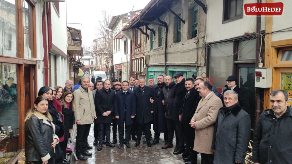 MHP HEYETİ MUDURNU'DA ESNAF ZİYARETİ GERÇEKLEŞTİRDİ