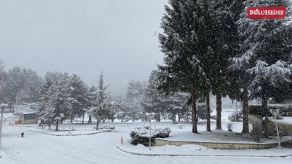 ABANT'TA KAR YAĞIŞI BAŞLADI