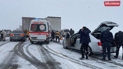 ANADOLU OTOYOLU'NUN BOLU KESİMİNDE ZİNCİRLEME KAZA