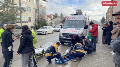 BOLU'DA OTOMOBİL'İN ÇARPTIĞI ÖĞRENCİ YARALANDI