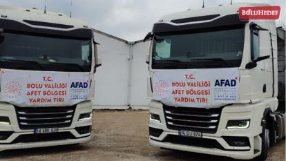 BOLU'DAN DEPREM BÖLGESİNE YARDIMLAR SÜRÜYOR