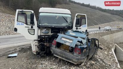 TANKERLE ÇARPIŞAN OTOMOBİLDEKİ ÇİFT ÖLDÜ