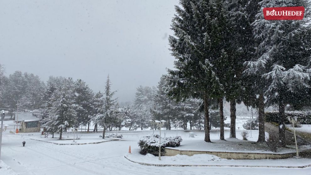 ABANT'TA KAR YAĞIŞI BAŞLADI