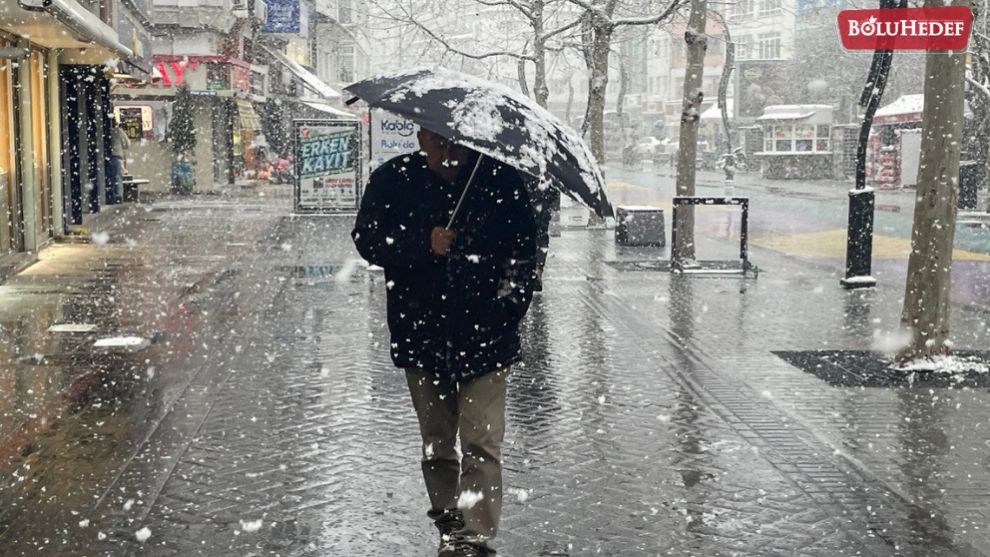 BOLU'DA KAR YAĞIŞI ETKİLİ OLUYOR