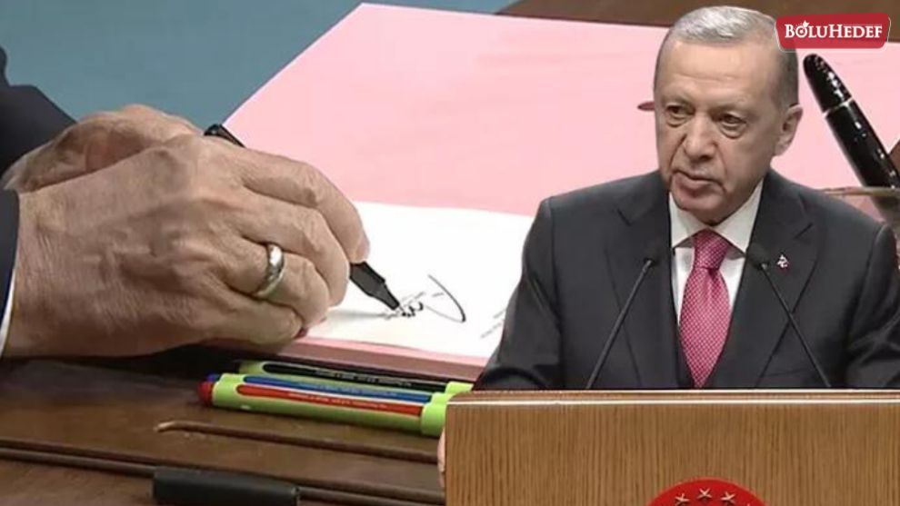 CUMHURBAŞKANI ERDOĞAN, SEÇİM KARARNAMESİNİ İMZALADI