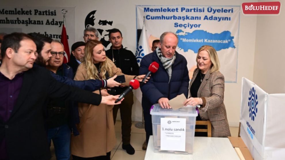 MEMLEKET PARTİSİ'NİN CUMHURBAŞKANI ADAYI MUHARREM İNCE OLDU