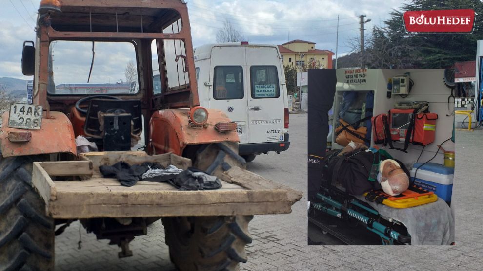 YENİÇAĞA'DA TRAKTÖRDEN DÜŞEN KİŞİ YARALANDI