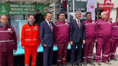 BAKAN YARDIMCISI TİRYAKİ, ARAÇ TAHSİS TÖRENİNE KATILDI