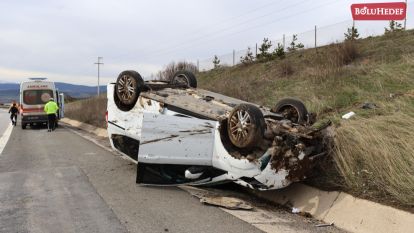 TAKLA ATAN TİCARİ ARACIN SÜRÜCÜSÜ YARALANDI