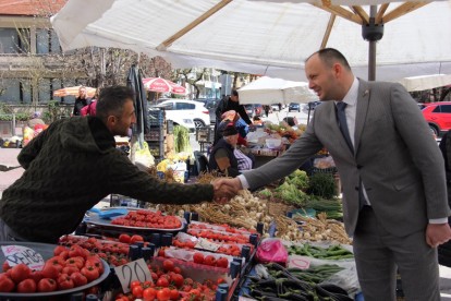 AKGÜL PAZAR ESNAFINI ZİYARET ETTİ