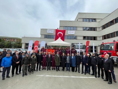 BAKAN YARDIMCISI TİRYAKİ, ARAÇ TAHSİS TÖRENİNE KATILDI