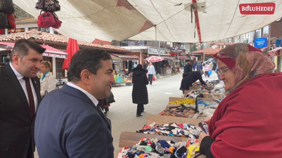 GÖYNÜK HALKI AHMET ÖRNEKBAŞ'I BAĞRINA BASTI